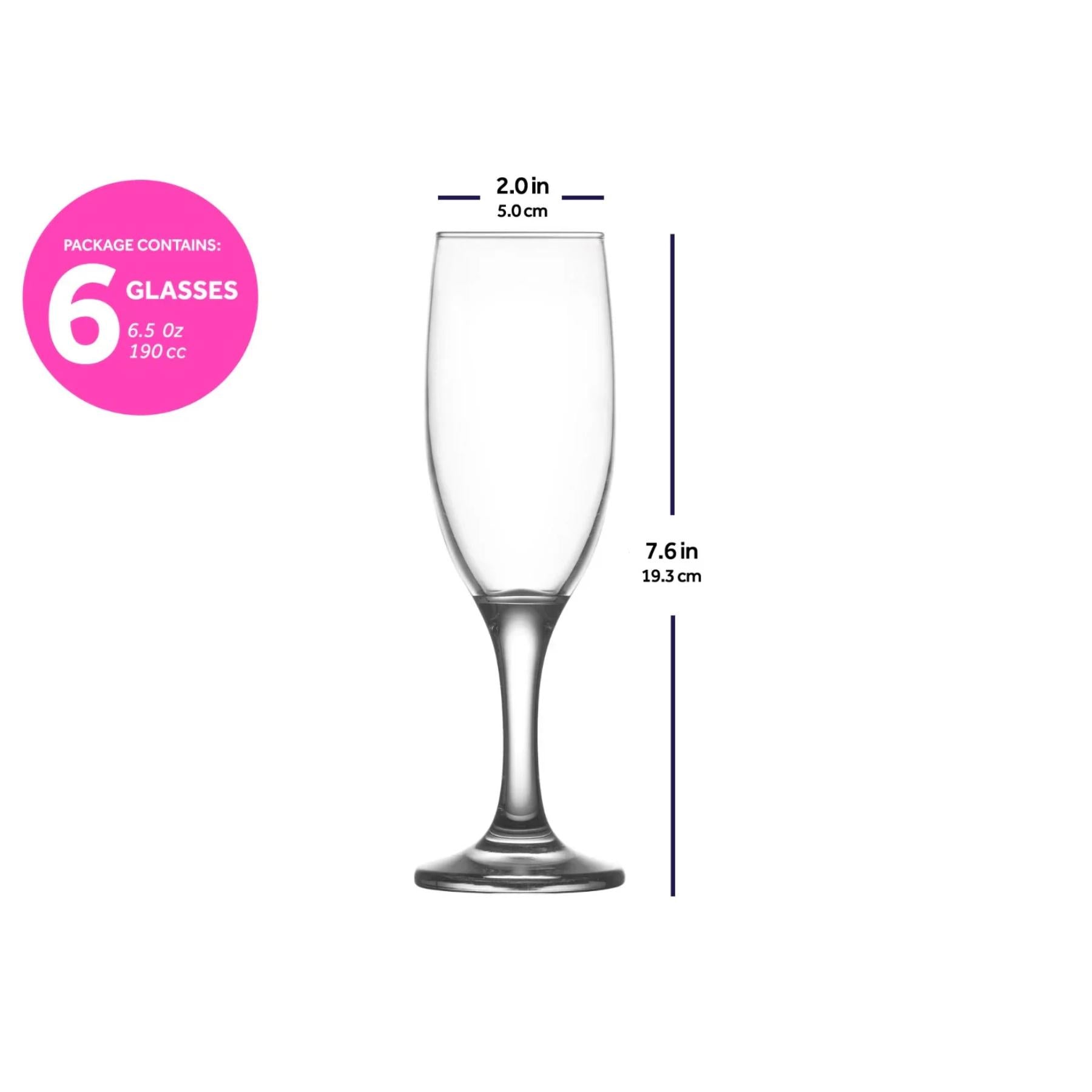 Champagne Flute — 6.5 oz — Set of 6