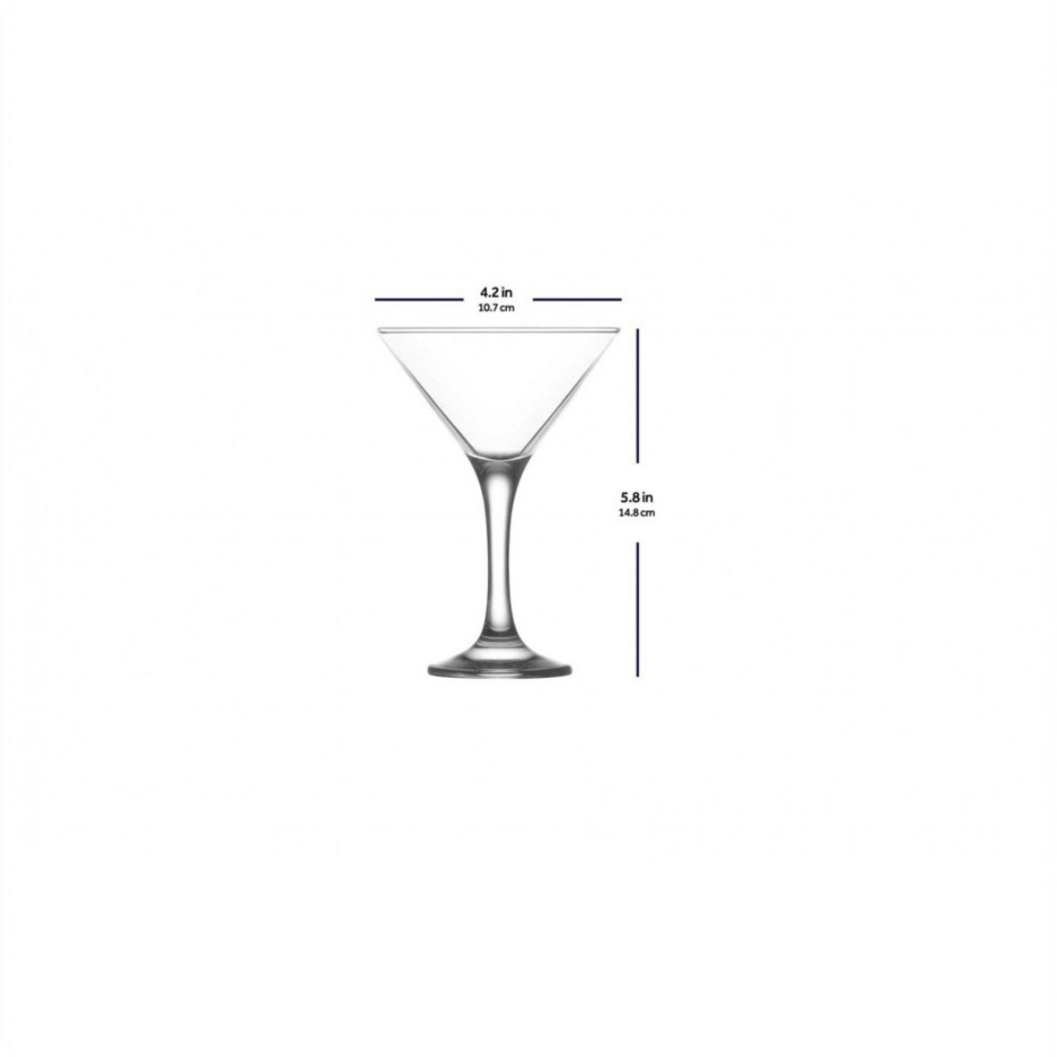 Martini Glass — 6 oz — Set of 6