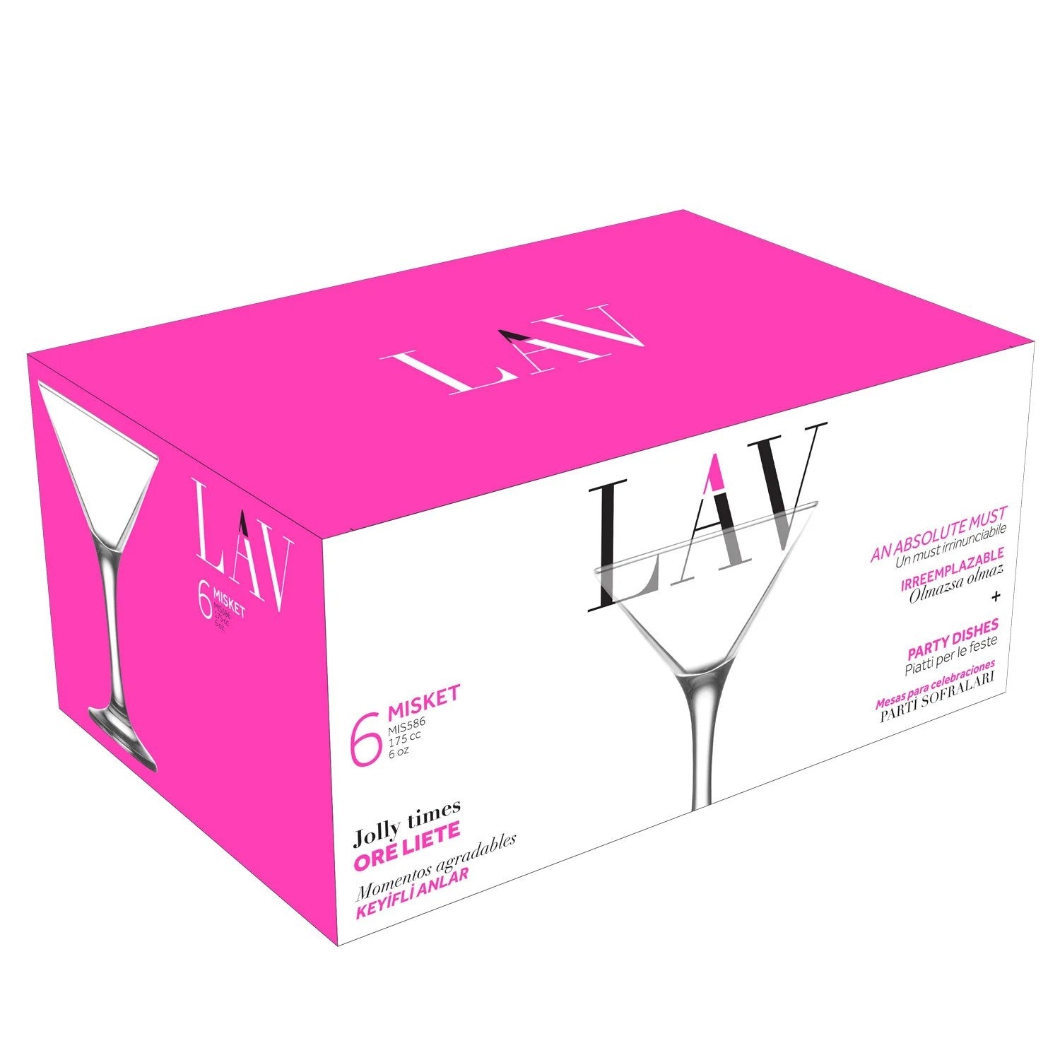 Martini Glass — 6 oz — Set of 6