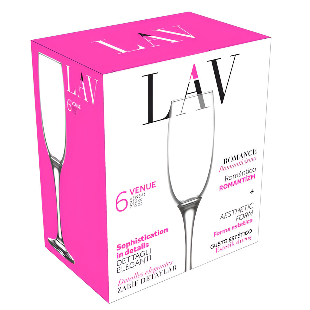 Champagne Glass — 7.5 oz — Set of 6