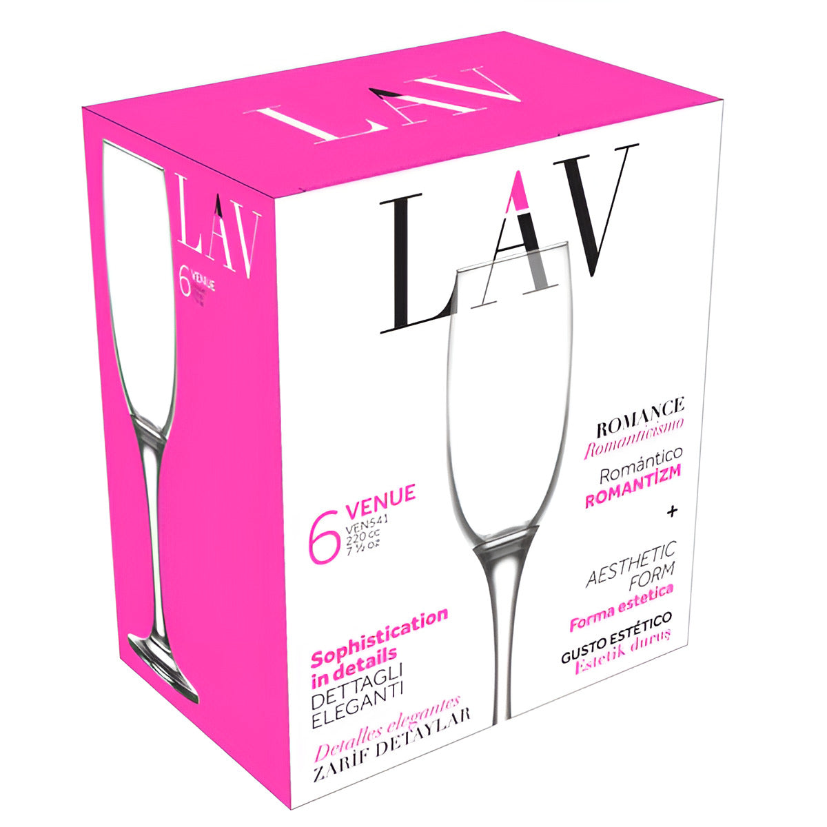 Champagne Glass — 7.5 oz — Set of 6